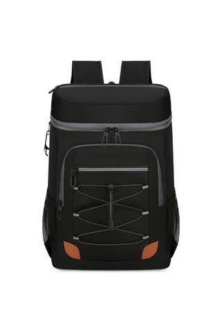 Youtek Sıcak-sojuk Saklama Özelliği, Su Geçirmez Kumaş, Çift Katlı Alüminyum Folyo İç Çekmeceli, Outdoor Piknik Ve Kamp Çantası Siyah Çok Renkli