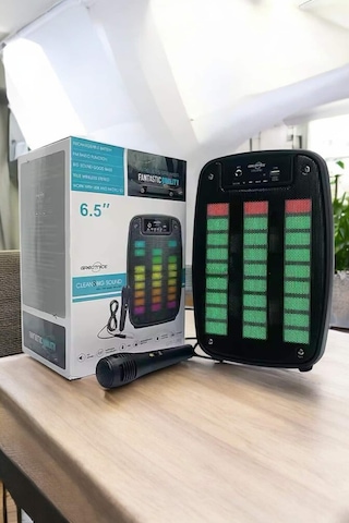 Bluetooth Hoparlör Mikrofonlu Speaker Taşınabilir Şarjlı