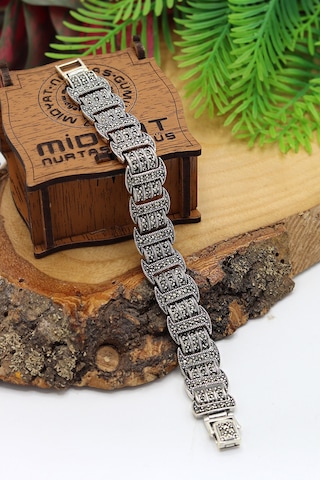 Prenses Model Markazit Taşlı Kadın Gümüş Bileklik 201024434 Gümüş