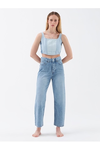 LOFT Slim Fit Kadın Yelek Lf2029115 Q1.v1 Denim