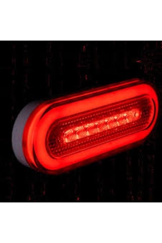 Ahmet Otomotiv Çeray Kırmızı Neon Ortadan Sinyalli Gizli Vidalı Led Lamba 12v-24v