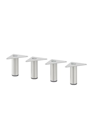 Ikea Eket 4'lü Mobilya Ayağı 10 X 3 Cm Krom