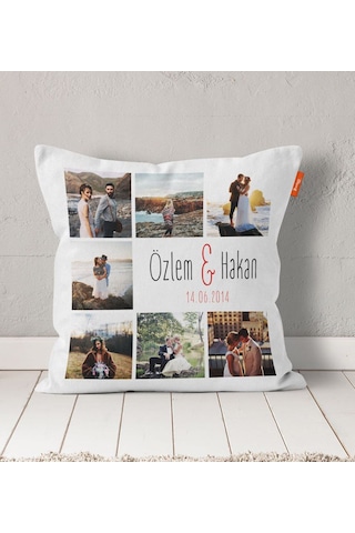 Kişiye Anneye Sevgiliye Özel Fotoğraflı Resimli Yastık Kılıfı