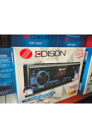Edison Emp 520bt Usb Aux Bluetooth Radio Fm Oto Teyp Mp3 4x55wat