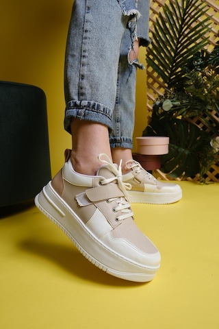 Fallon Bantlı Bağcıklı Kalın Taban Air Kadın Sneaker 001