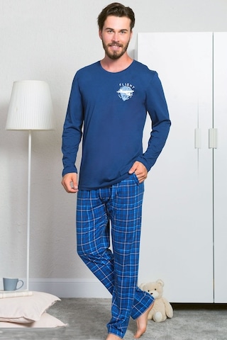 Gazzaz Erkek Süprem Penye Uzun Kol Cepli Oyaka Pijama Takım 3120K