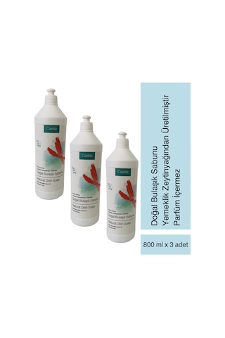 Castile Doğal Bulaşık Sabunu Elde Yıkama 3 x 800 ML