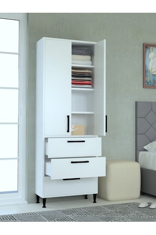 Mobilique 3 Çekmece 2 Kapakli Ay Dolap Mutfak Dolabı