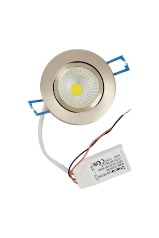 3 Watt Led Spot Trafolu Saten Kasa Beyaz Işık Yce-n3 2 Adet Çok Renkli