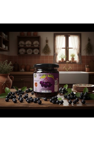 500 Gr %65 Meyveli Doğal Aronya Reçeli