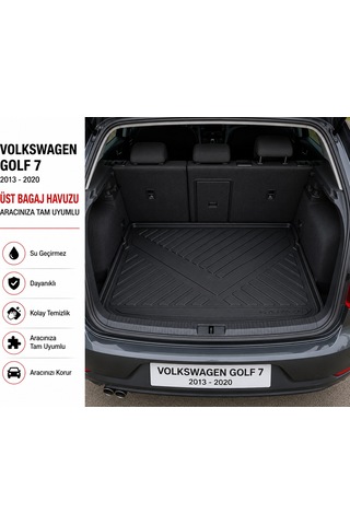 Volkswagen Golf 7 2013-2020 Arası Üst Bagaj Havuzu
