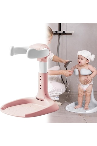 Sn-29260 Pembe Bebek Banyo Yardımcısı - Boy Ayarlı Ve Ayaklı Yıkama Standı Stantart