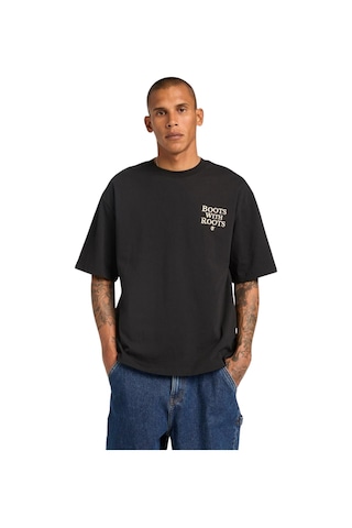 Bc0yh330011-r Timberland Short Sleeve ''timbs On My Feet'' Graphi Erkek T-shirt Siyah Bc0yh330011-r