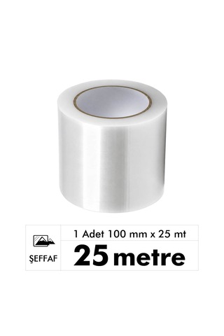 Unitape Pe Uv Katkılı Şeffaf Sera Tamir Bandı 100 Mm X 25 Mt