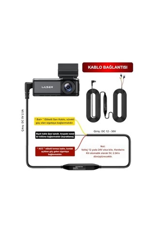 Bw-d363 Hardwire Kit - Park Modu Kablosu - Type-c