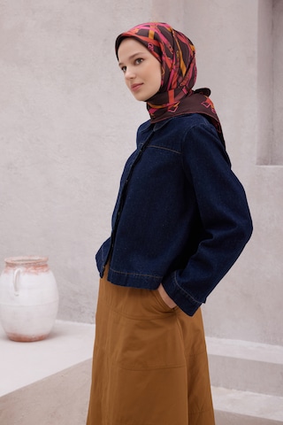Belli Twill İpek Eşarp 4200-82 Kahverengi