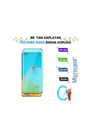 Microcase Huawei P40 Pro Ultra 3D Tam Kaplayan Polymer Nano