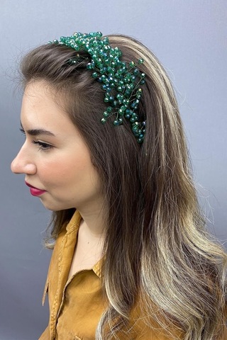 FdayAksesuar Gelin Saç Aksesuarı Kadın Asya Kristalli Gelin Saç Aksesuarı FRDY31647