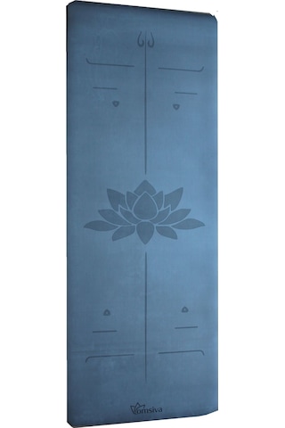Profesyonel Yoga Matı 5 Mm Pu- Rubber Lotus Gri Terli Eller De Kaydırmaz Gri