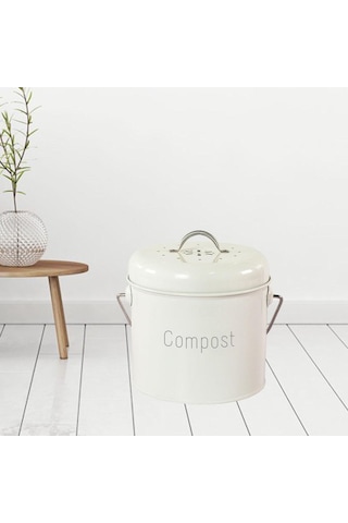 Homyl 3l Bahçe Kompost Kutusu Tezgahı Kapalı Kapaklı Kovası