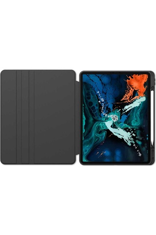 İpad Pro 11 2021 3.nesil A2377-a2459-a2301-a2460 Uyumlu 360 Dönebilen Standlı Nayn Tablet Kılıfı - Mavi Açık - T19647