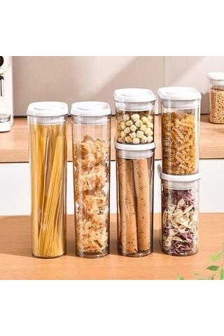 Hava Geçirmez Gıda Saklama Kabı Kapaklı Mühürlü Kavanoz Gıda Sınıfı Bpa İçermez Diğer