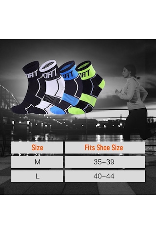 Yeşil Yansıtıcı Bisiklet Çorapları Yüksek Görünürlük Nefes Alabilen Atletik Çoraplar Bisiklet Sürme Koşu Çorapları Yeşil