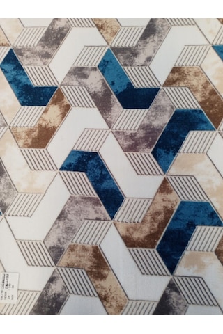 Aslan Home Renkli Klasik Yıkanabilir Kaymaz Taban Dört Mevsimlik Salon, Banyo, Balkon, Genç Odası Kesme Yolluk Çok Renkli