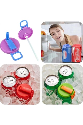 Sunup Sn-29911 Kutulu İçecekler İçin Pipetli İçecek Kapağı