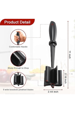 2 Adet Et Doğrayıcı, Hamburger Doğrayıcıyı Geliştirin, Hamburger Eti İçin Premium Isıya Dayanıklı Et Ezici, Kıyma Ezici, Naylon Et Ezici Alet, Hayır