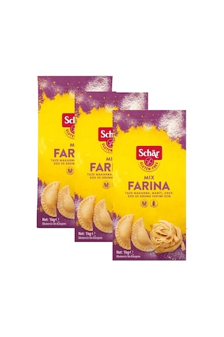 Schar Farina Glutensiz Makarna Erişte Mantı Unu 3 x 1 KG