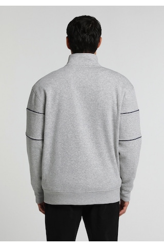 Colin's Colins Relaxed Fit Dik Yaka Düz Erkek Gri Sweatshirt Cl1080579 Q1.v2 Mga Gri Melanj
