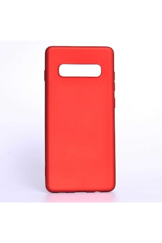 Noktaks - Samsung Galaxy S10 Plus Uyumlu - Kılıf Mat Soft Premier Silikon Kapak - Siyah