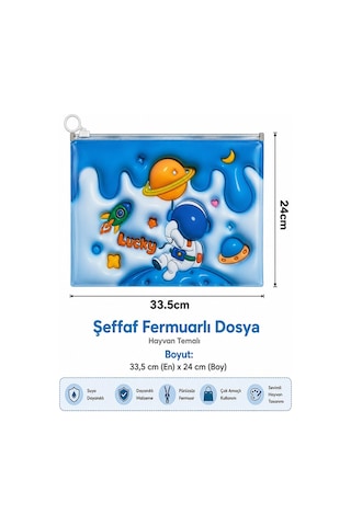 Fermuarlı Dosya Erkek Figürlü A4 6 Adet Fixpoint 2380 Plastik Desenli Fermuarlı Zarf Dosya Ödev Evrak Belge Saklama Çok Renkli