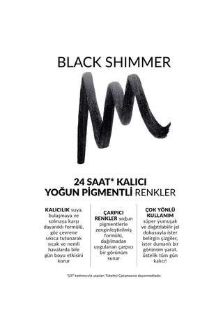 Power Stay Jel Eyeliner Black Shimmer 0