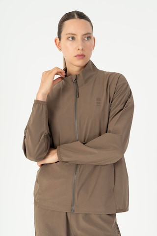 Maraton Comfort Kadın Dik Yaka Kakao Tracktop Kakao