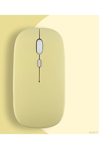 Huawei Uyumlu Tablet Şarj Edilebilir Sessiz Mouse Bluetooth + 2.4hz Wifi