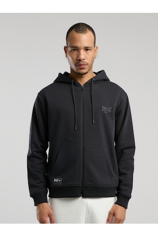 Everlast Ever Essentials Regular Antrasit Erkek Kapüşonlu Full Zip Sweatshirt Antrasit