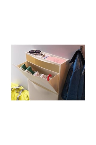 Ikea Trones Ayakkabı Dolabı, Beyaz, 52x39 Cm