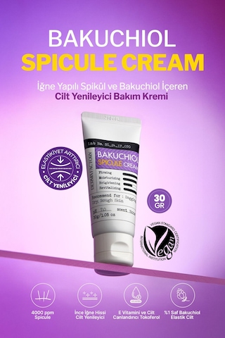 Derma Factory Cilt Yenileyici İğne Yapılı Spikül ve Bakuchiol Krem Derma Factory %0.4 Spicule Cream
