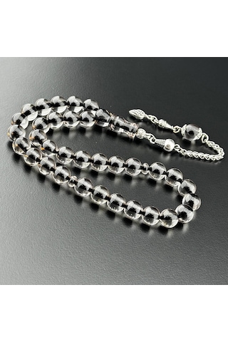 Şeffaf Renk Ateş Kehribar Tesbih Hcz-model Gkrew Şeffaf