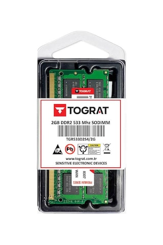 Tograt TGR533D2S4/2G 2 GB DDR2 533 Mhz CL4 Notebook Ram Bellek