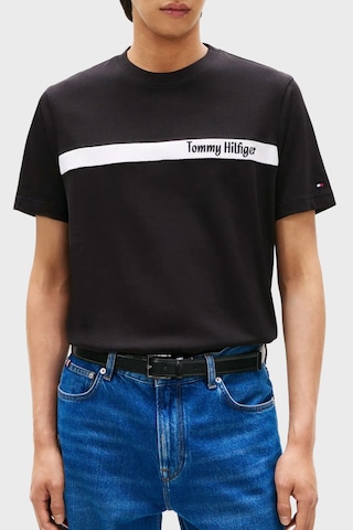 Tommy Hilfiger Erkek T Shirt Mw0mw41765 Bds Siyah Siyah
