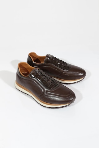 Dgn 800 Erkek Sneakers Ayakkabi Kahve Rugan