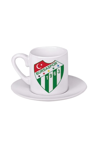 Bursaspor Türk Kahvesi Fincanı Beyaz