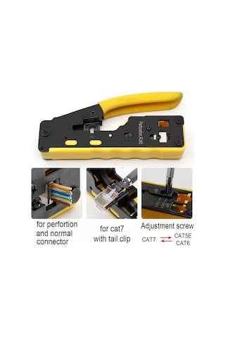 Rose Rc-812 Cat5/cat6/cat7 Ez-rj45-rj11 Konnektör Sıkma Pensesi 1 Adet