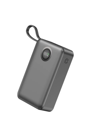 Dexim Cz03 65w Pd Dahili Lightning& Type-c Kablolu 20000 Mah Powerbank Açık Gri
