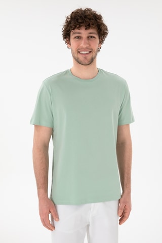 U.S. Polo Assn. Erkek Regular Fit Bisiklet Yaka Su Yeşili Basic Tişört 50305928-VR048
