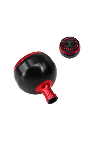 Kosona Metal Cnc Oluklu 38mm Black-red Olta Makinesi Kolu Topu, Dayanıklı Değiştirme Parçası, 4mm Mil İçin Uygun