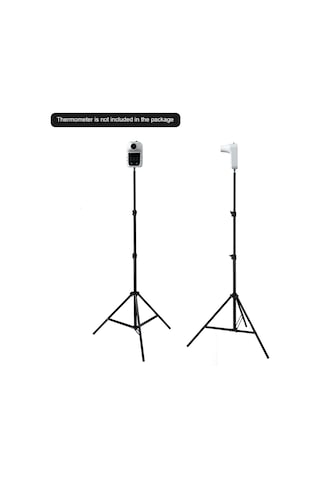 Lemestar Sıcaklık Ölçer İçin 1.6m Çelik Tripod, Siyah, 1/4 Vida Açılımlı, Halka Mekanlar İçin Stüdyo/canlı Yayın/ Fotoğraf Tripodu